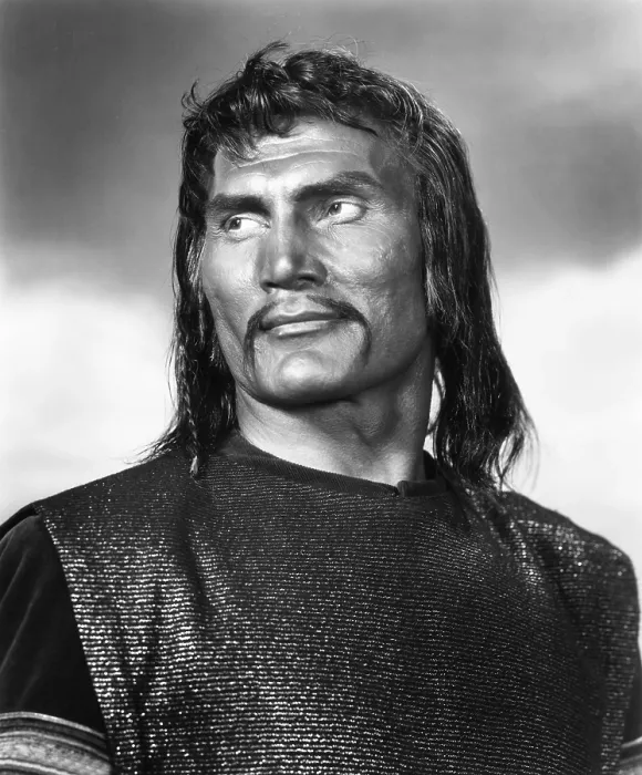 Framed Print : SIGN OF THE PAGAN, Jack Palance as Attila the Hun, 1954