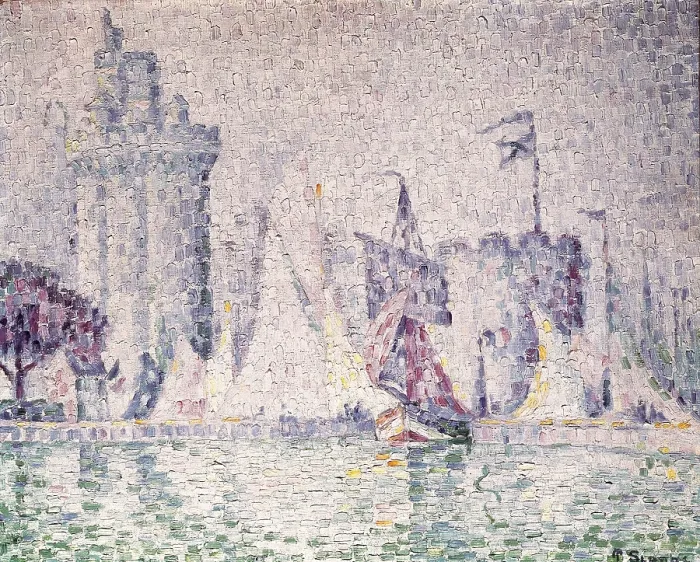 Framed Print : SIGNACPaul (1863-1935). Port of La Rochelle. Pointillism. Oil on canvas. FRANCE. Nancy. Fine Arts Museum. AISA / Everett Collection (89261)**US SALES ONLY** Framed Print : SIGNACPaul (1863-1935). Port of La Rochelle. Pointillism. Oil on canvas. FRANCE. Nancy. Fine Arts Museum. AISA / Everett Collection (89261)**US SALES ONLY**