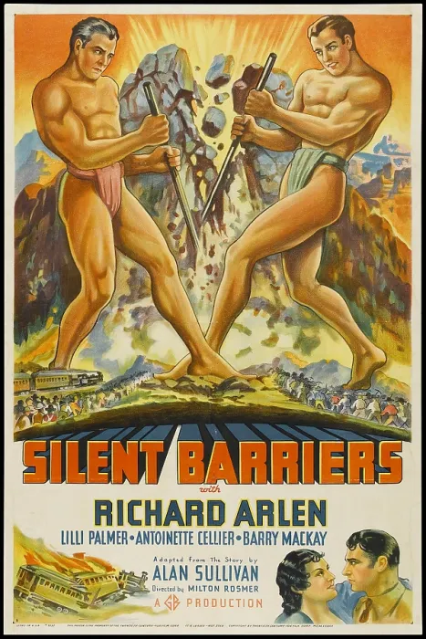 Framed Print : SILENT BARRIERS, bottom right: Richard Arlen, 1937 Framed Print : SILENT BARRIERS, bottom right: Richard Arlen, 1937