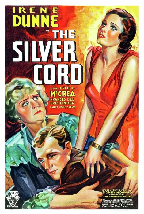 Framed Print : THE SILVER CORD, US poster, from left: Laura Hope Crews, Joel McCrea, Irene Dunne, 1933