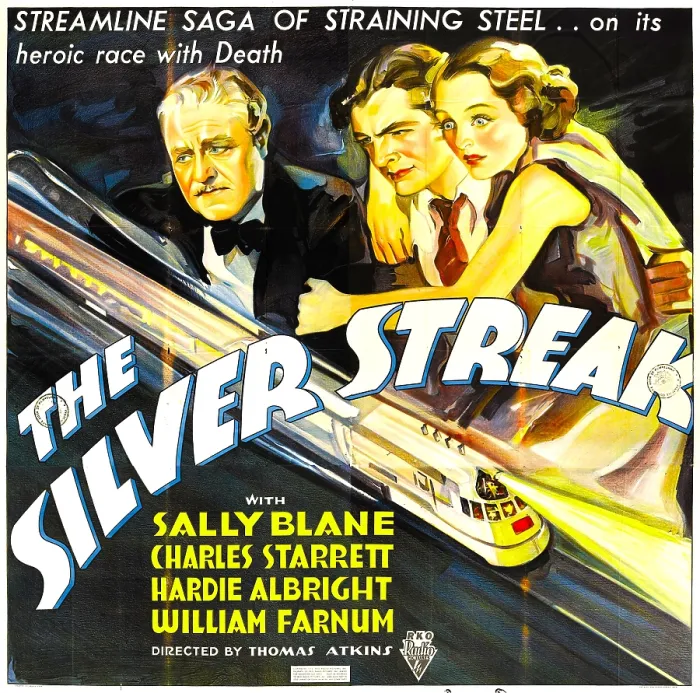 Framed Print : SILVER STREAK, from left: William Farnum, Charles Starrett, Sally Blane, 1934