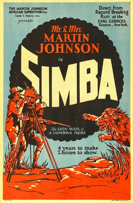 Framed Print : SIMBA, (aka SIMBA: THE KING OF THE BEASTS, aka SIMBA: THE LION WAR OF A LUMBWA TRIBE'); on left, from left to right: documentary filmmakers Mr. and Mrs Framed Print : SIMBA, (aka SIMBA: THE KING OF THE BEASTS, aka SIMBA: THE LION WAR OF A LUMBWA TRIBE'); on left, from left to right: documentary filmmakers Mr. and Mrs