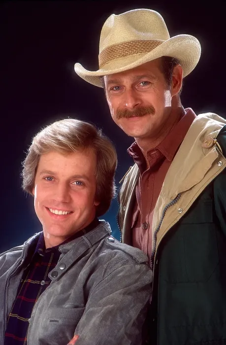 Framed Print : SIMON & SIMON, from left: Jameson Parker, Gerald McRaney, (1983), 1981-88