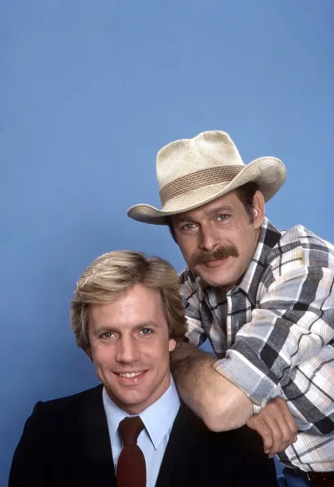 Framed Print : SIMON & SIMON, from left: Jameson Parker, Gerald McRaney, (1982), 1981-88. Gene Trindl / TV Guide Framed Print : SIMON & SIMON, from left: Jameson Parker, Gerald McRaney, (1982), 1981-88. Gene Trindl / TV Guide