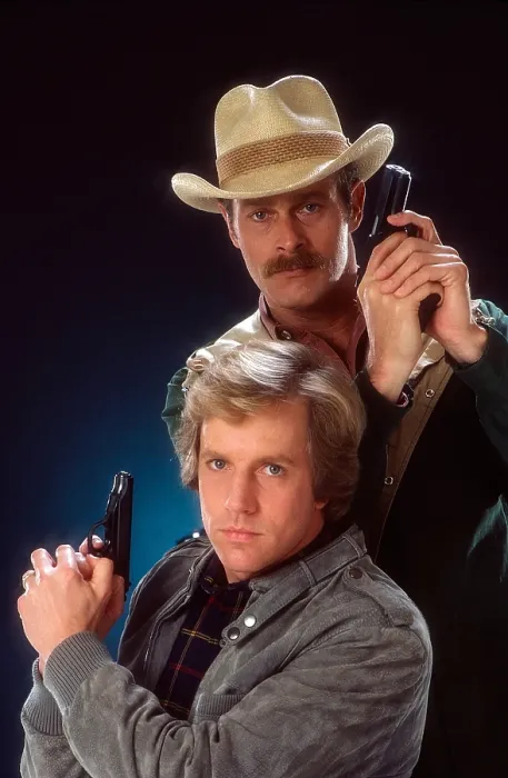Framed Print : SIMON & SIMON, from left: Jameson Parker, Gerald McRaney, (1983), 1981-88