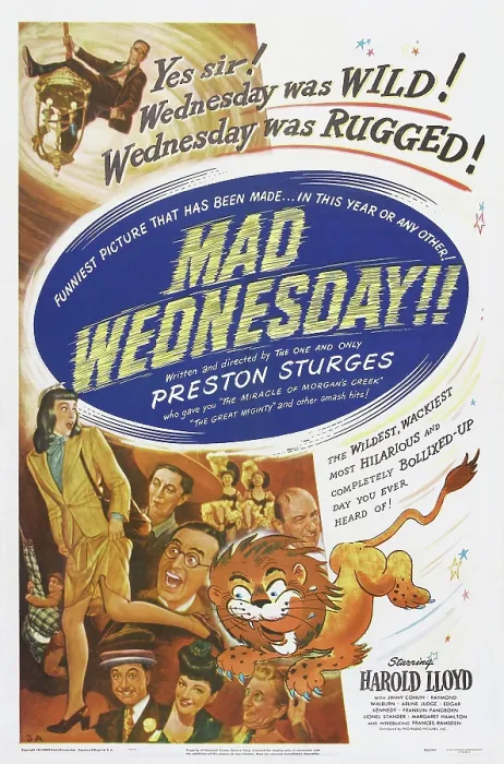 Framed Print : THE SIN OF HAROLD DIDDLEBOCK, (aka MAD WEDNESDAY, reissue title), US poster art, 1947