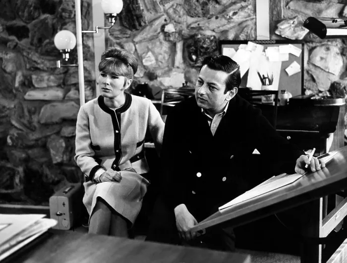 Framed Print : Singer-songwriter Dory and composer Andre Previn. 1964. Courtesy: CSU Archives / Everett Collection