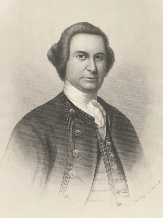 Framed Print : Sir William Johnson, emigrated to New York Colony in 1838, to manage his uncles land holdings
