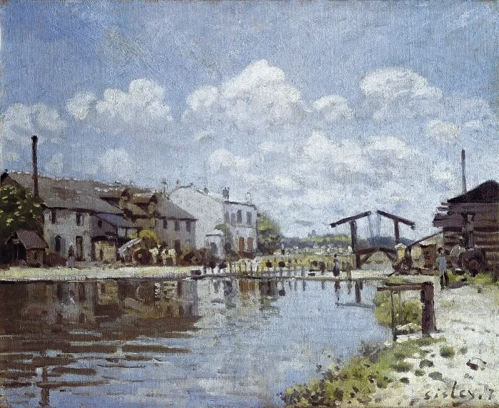 Framed Print : SISLEY, Alfred (1839-1899). The Canal Saint-Martin, Paris (Le canal Saint-Martin). 1872. Paris. Impressionism. Oil on canvas. FRANCE. Paris. Musee d'Orsay (Orsay Museum) Framed Print : SISLEY, Alfred (1839-1899). The Canal Saint-Martin, Paris (Le canal Saint-Martin). 1872. Paris. Impressionism. Oil on canvas. FRANCE. Paris. Musee d'Orsay (Orsay Museum)
