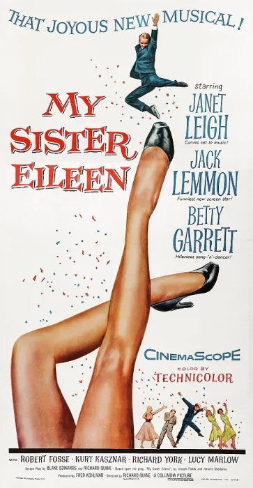 Framed Print : MY SISTER EILEEN, US poster art, 1955