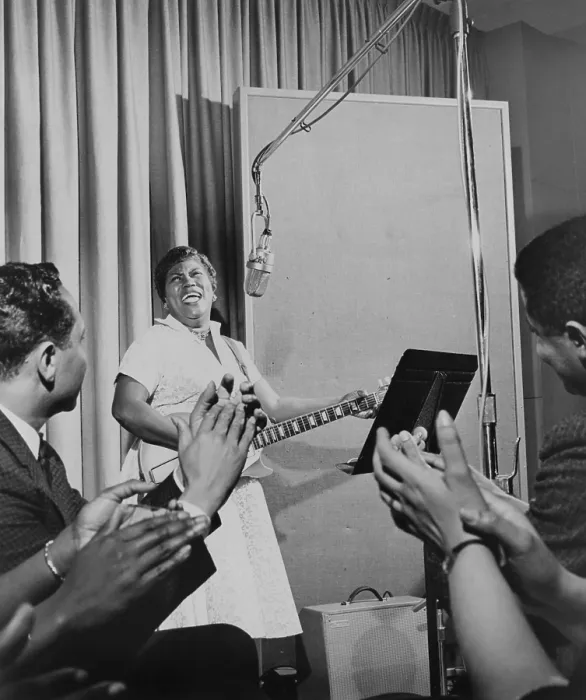 Framed Print : Sister Rosetta Tharpe, Godmother of Rock n Roll, performing in an MGM studio in 1961 Framed Print : Sister Rosetta Tharpe, Godmother of Rock n Roll, performing in an MGM studio in 1961