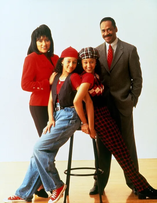 Framed Print : SISTER, SISTER, Jackee Harry, Tia Mowry, Tamera Mowry, Tim Reid, 1994-99