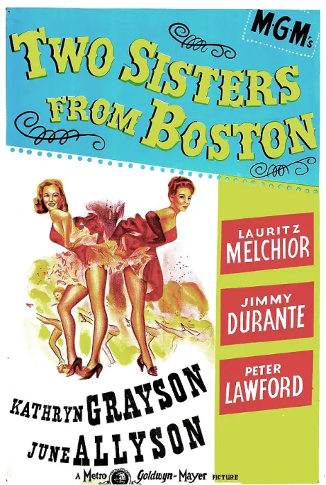 Framed Print : TWO SISTERS FROM BOSTON, US poster, from left: June Allyson, Kathryn Grayson, 1946