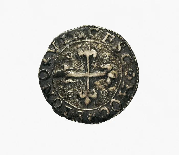 Framed Print : Siver coin of John III of Portugal (1521). Back. Coin. AISA / Everett Collection**US SALES ONLY** Framed Print : Siver coin of John III of Portugal (1521). Back. Coin. AISA / Everett Collection**US SALES ONLY**