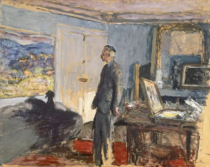 Framed Print : Sketch of the Portrait of Pierre Bonnard, by Edouard Vuillard, 1930, 20th Century, oil on cardboard - France, Paris, Muse d'Art Moderne de la Ville de Paris