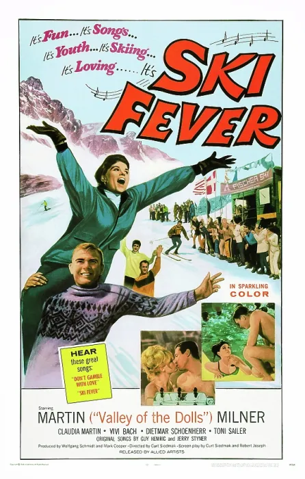 Framed Print : SKI FEVER, US poster art, from top: Claudia Martin, Martin Milner, 1966 Framed Print : SKI FEVER, US poster art, from top: Claudia Martin, Martin Milner, 1966