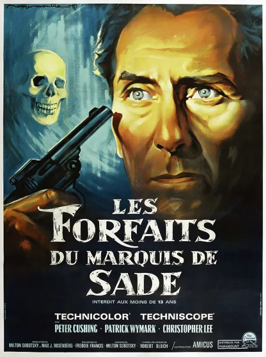 Framed Print : THE SKULL, French poster, Peter Cushing, 1965