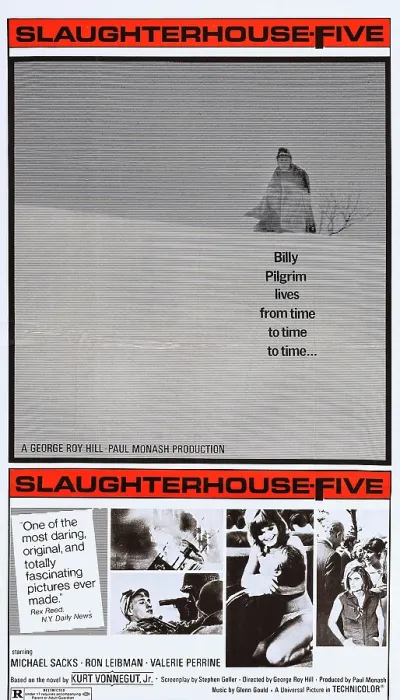 Framed Print : SLAUGHTERHOUSE FIVE, (aka SLAUGHTERHOUSE-FIVE), US poster, middle photo: Valerie Perrine, Michael Sacks, 1972 Framed Print : SLAUGHTERHOUSE FIVE, (aka SLAUGHTERHOUSE-FIVE), US poster, middle photo: Valerie Perrine, Michael Sacks, 1972