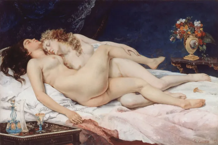 Framed Print : The Sleep, 1866, by Gustave Courbet, French realist painter Framed Print : The Sleep, 1866, by Gustave Courbet, French realist painter