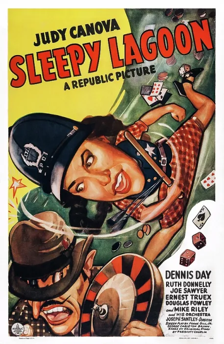 Framed Print : SLEEPY LAGOON, US poster art, Judy Canova, 1943