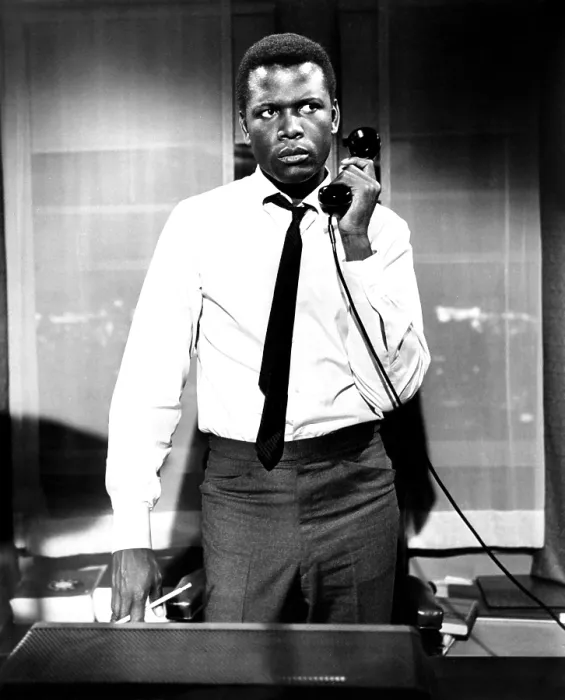 Framed Print : THE SLENDER THREAD, Sidney Poitier, 1965