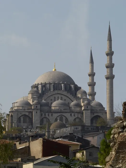 Framed Print : Sleymaniye Mosque (Sleymaniye Camii), by Mimar Sinan, 1550-1557, 16th Century, marble and granite building - Turkey, Istanbul. Total artwork view