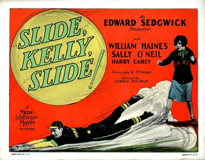 Framed Print : SLIDE, KELLY, SLIDE, from left, William Haines, Sally O'Neil, 1927