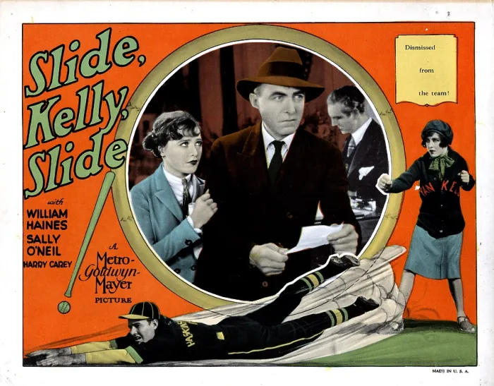 Framed Print : SLIDE, KELLY, SLIDE, William Haines, (bottom), Sally O'Neil, (left and right), Harry Carey, Sr. (center right), 1927