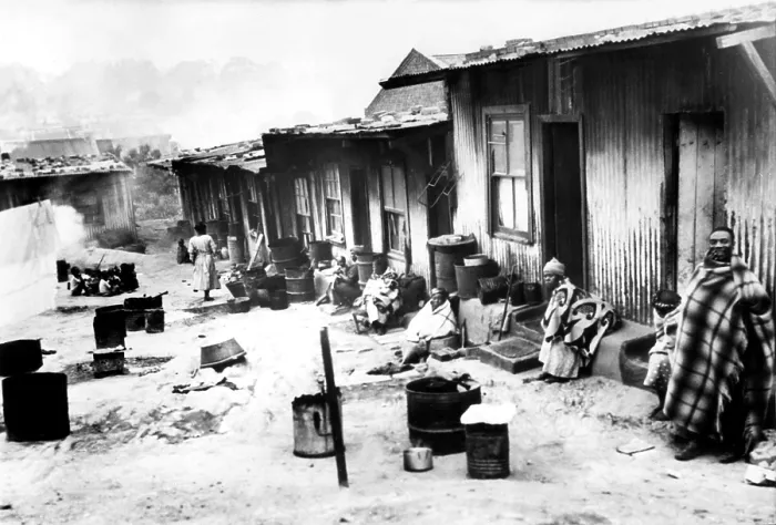Framed Print : Slum of Sophiatown near Johannesburg, South Africa [relocation spot after native unrest near city], 4 / 23 / 54. Courtesy: CSU Archives  /  Everett Collection