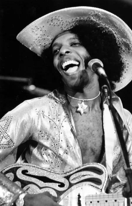 Framed Print : Sly of Sly and the Family Stone, 1974.. Courtesy: CSU Archives  /  Everett Collection