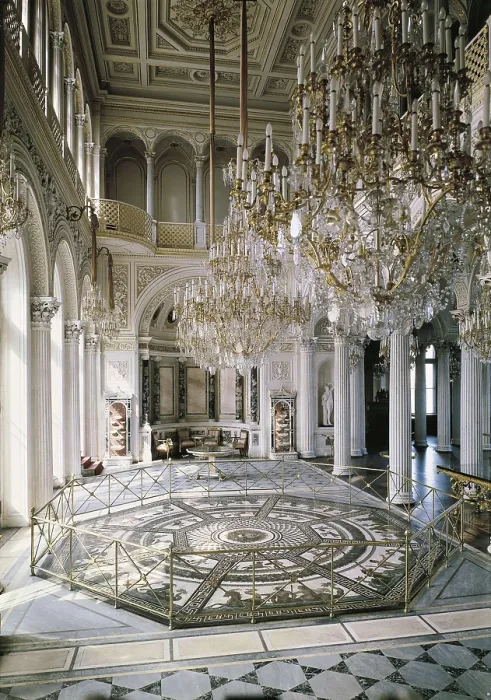 Framed Print : Small Hermitage. Pavilion Hall. 1858. RUSSIA. Saint Petersburg. State Hermitage Museum