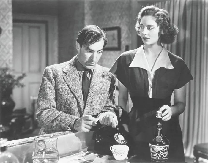 Framed Print : THE SMALL BACK ROOM, from left: David Farrar, Kathleen Byron, 1949