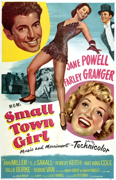 Framed Print : SMALL TOWN GIRL, top from left: Farley Granger, Ann Miller, Bobby Van; from bottom far right: Jane Powell, 1953 Framed Print : SMALL TOWN GIRL, top from left: Farley Granger, Ann Miller, Bobby Van; from bottom far right: Jane Powell, 1953