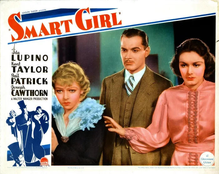 Framed Print : SMART GIRL, from left, Ida Lupino, Kent Taylor, Gail Patrick, 1935