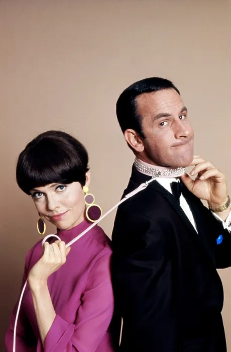 Framed Print : GET SMART, from left, Barbara Feldon, Don Adams, 1965-70 (1965 photo)