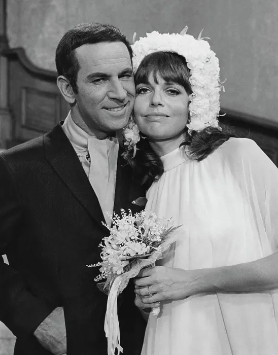 Framed Print : GET SMART, from left: Don Adams, Barbara Feldon, With Love and Twitches, (Season 4, episode 409, aired November 16, 1968), 1965-1970