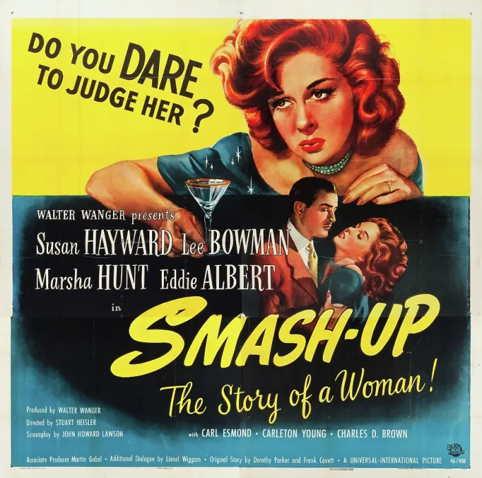 Framed Print : SMASH-UP, top: Susan Hayward, bottom l-r: Lee Bowman, Susan Hayward on poster art, 1947 Framed Print : SMASH-UP, top: Susan Hayward, bottom l-r: Lee Bowman, Susan Hayward on poster art, 1947