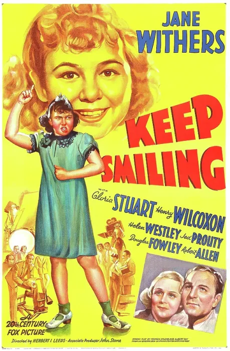 Framed Print : KEEP SMILING, US poster art, center: Jane Withers times two; inset from left: Gloria Stuart, Henry Wilcoxon, 1938 Framed Print : KEEP SMILING, US poster art, center: Jane Withers times two; inset from left: Gloria Stuart, Henry Wilcoxon, 1938