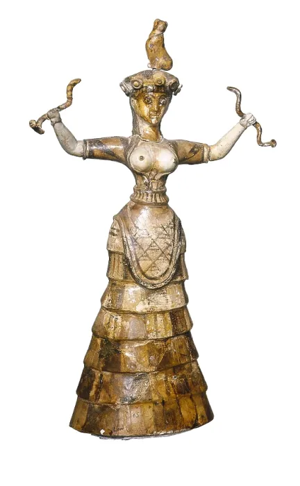 Framed Print : Snake Goddess or Household Goddess. ca. 1600 BC. Faence. Ceramics. GREECE. Knossos. Archaeological Museum. Proc: GREECE. Knossos. Knossos Palace Framed Print : Snake Goddess or Household Goddess. ca. 1600 BC. Faence. Ceramics. GREECE. Knossos. Archaeological Museum. Proc: GREECE. Knossos. Knossos Palace