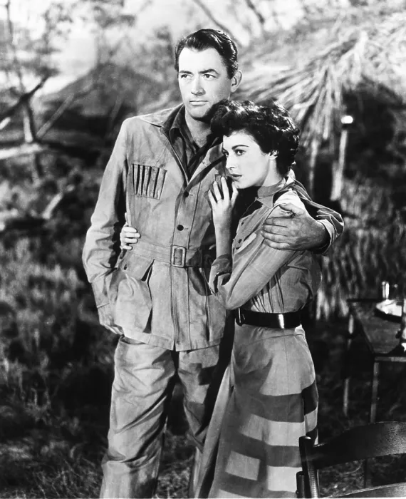Framed Print : THE SNOWS OF KILIMANJARO, from left, Gregory Peck, Ava Gardner, 1952, TM & Copyright 20th Century Fox Film Corp. / courtesy Everett Collection