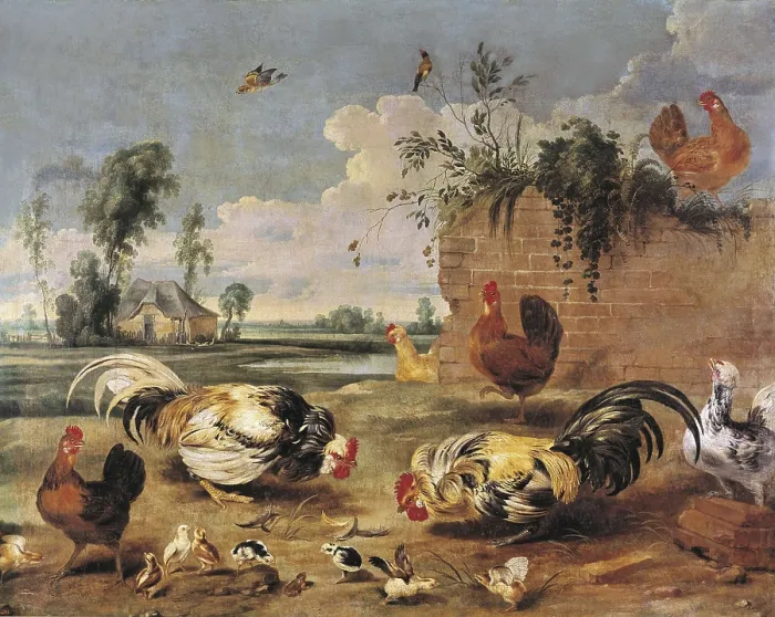 Framed Print : Snyders, Frans (1579-1657). Fight of Cocks. 1636. Baroque art. ; Flemish art. Oil on canvas. SPAIN. Madrid. Prado Museum. AISA / Everett Collection**US SALES ONLY**