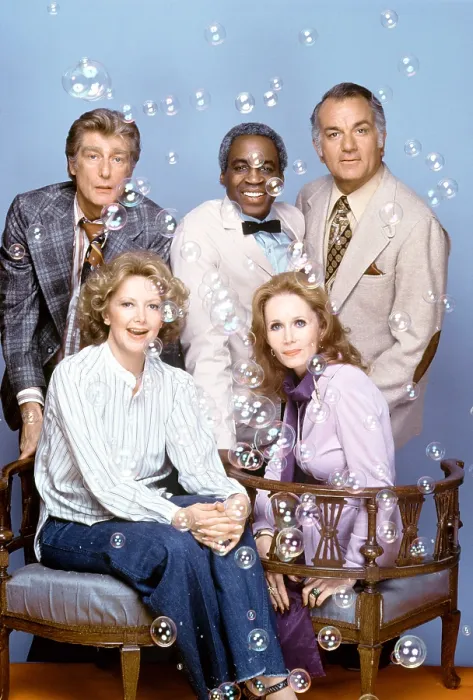 Framed Print : SOAP, Richard Mulligan, Cathryn Damon, Robert Guillaume, Katherine Helmond, Robert Mandan, 1977-81