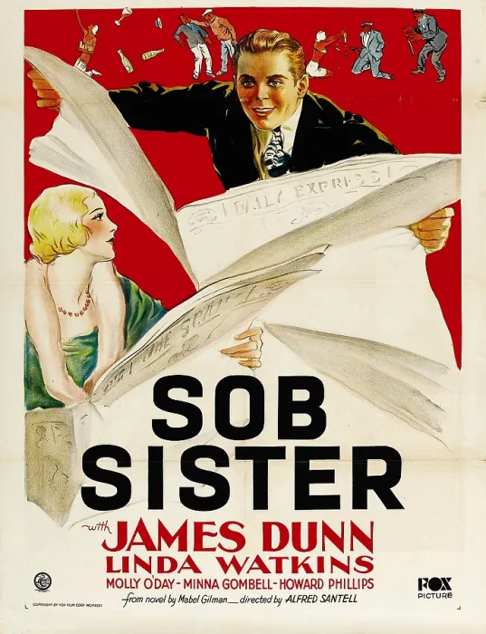 Framed Print : SOB SISTER, left: Linda Watkins, top: James Dunn, 1931, TM and Copyright 20th Century Fox Film Corp. All rights reserved. / courtesy Everett Collection Framed Print : SOB SISTER, left: Linda Watkins, top: James Dunn, 1931, TM and Copyright 20th Century Fox Film Corp. All rights reserved. / courtesy Everett Collection
