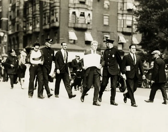 Framed Print : Socialists arrested in Boston, Mass. Harry Canter of N.Y