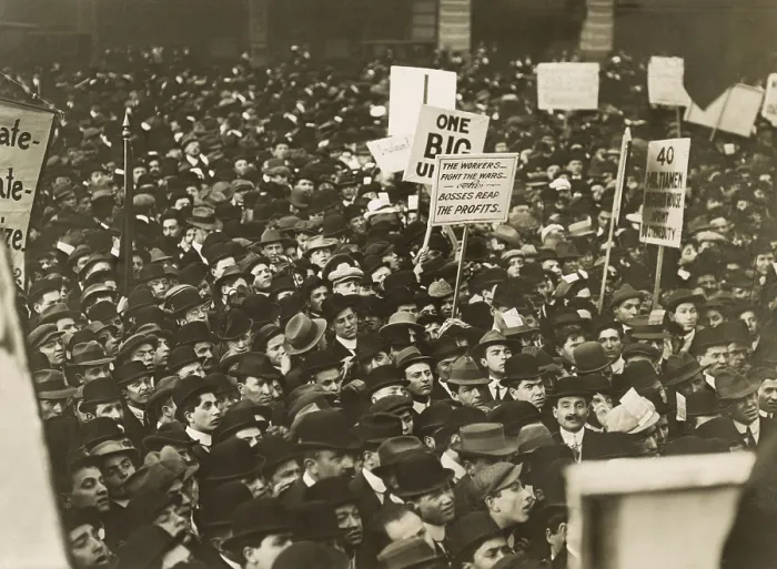 Framed Print : Socialists at the May Day rally in Union Square, New York City, May 1, 1912