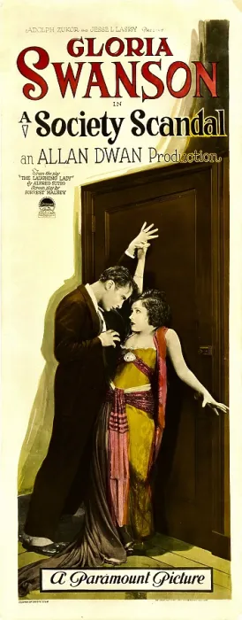 Framed Print : A SOCIETY SCANDAL, from left: Rod La Rocque, Gloria Swanson, 1924