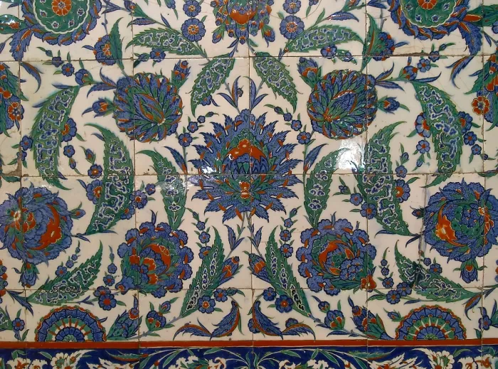 Framed Print : Sokollu Mehmet Pasha Mosque (Sokollu Mehmet Pasa Camii), by Mimar Sinan, 1571-1572, 16th Century, Iznik ceramic tiles - Turkey, Istanbul. Detail