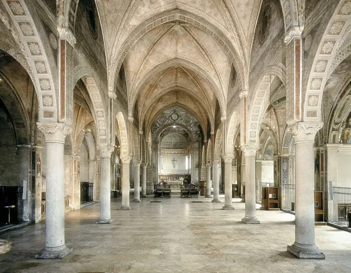 Framed Print : SOLARI, Guiniforte (1429-1481); BRAMANTE, Donato d'Angelo Lazzari, also called (1444-1514). Santa Maria della Grazie. 1492. ITALY. Milan. Santa Maria delle Grazie (St)