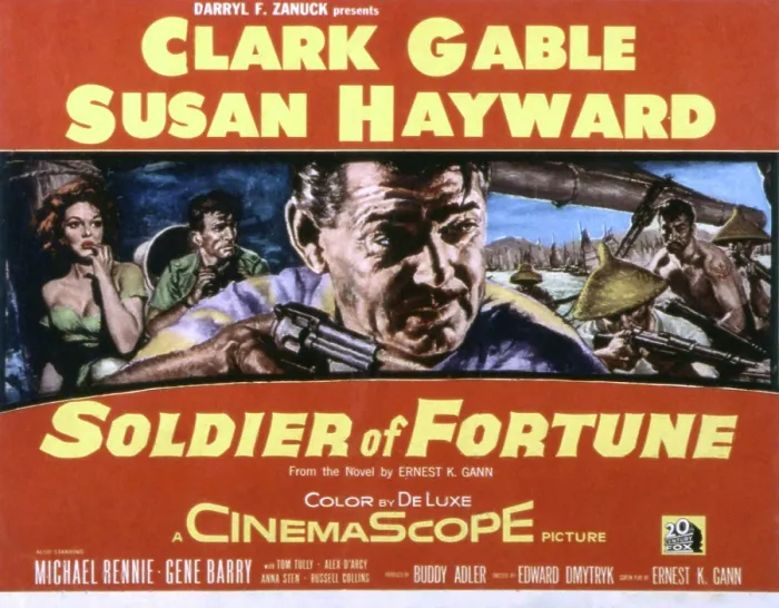 Framed Print : SOLDIER OF FORTUNE, Clark Gable, Susan Hayward, Michael Rennie, Gene Barry, 1955, TM & Copyright 20th Century Fox Film Corp. / courtesy Everett Collection