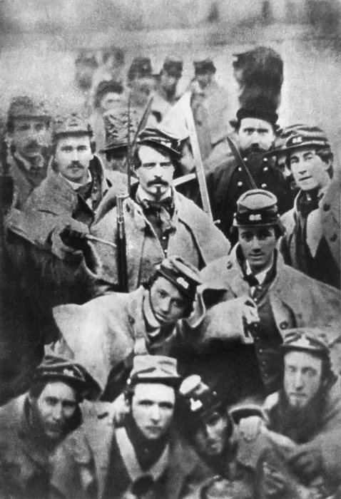 Framed Print : Soldiers from Richmond Grays at the execution of abolitionist, John Brown, in Charles Town, West Virginia